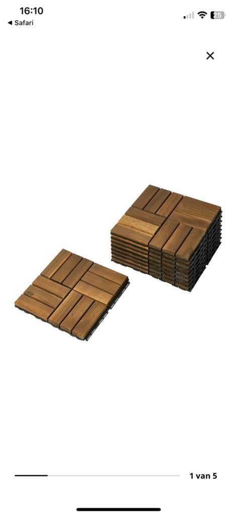 Ikea Runnen Vlonder Acacia, Tuin en Terras, Ophalen, Nieuw, Hout