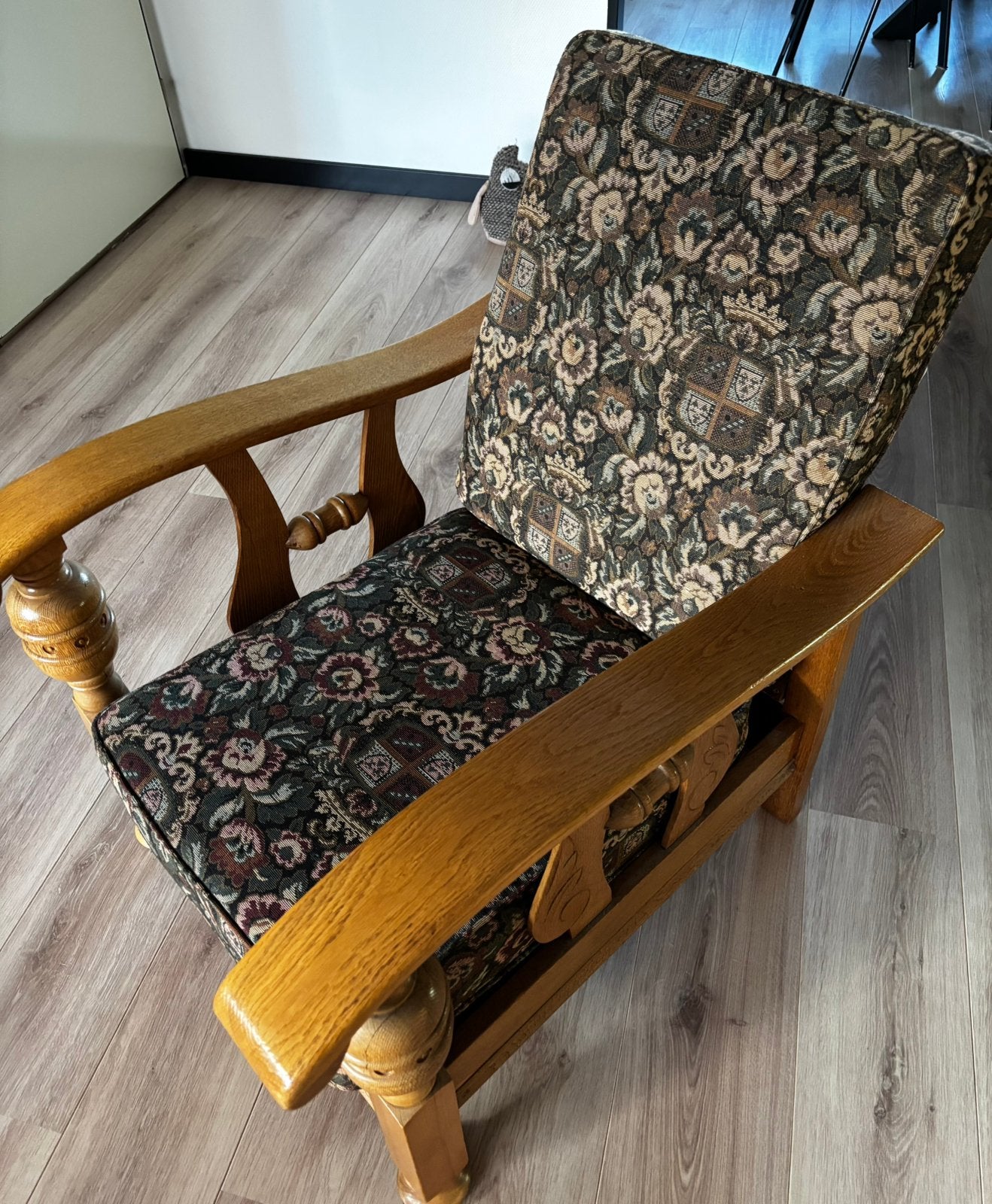 Rokersstoel antiek fauteuil stoel, Ophalen, Overige kleuren, Hout, Eén