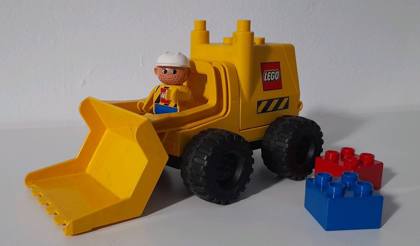Lego Duplo Big Wheels Digger ( Bulldozer ) 2807, Ophalen of Verzenden, Zo goed als nieuw, Duplo, Complete set