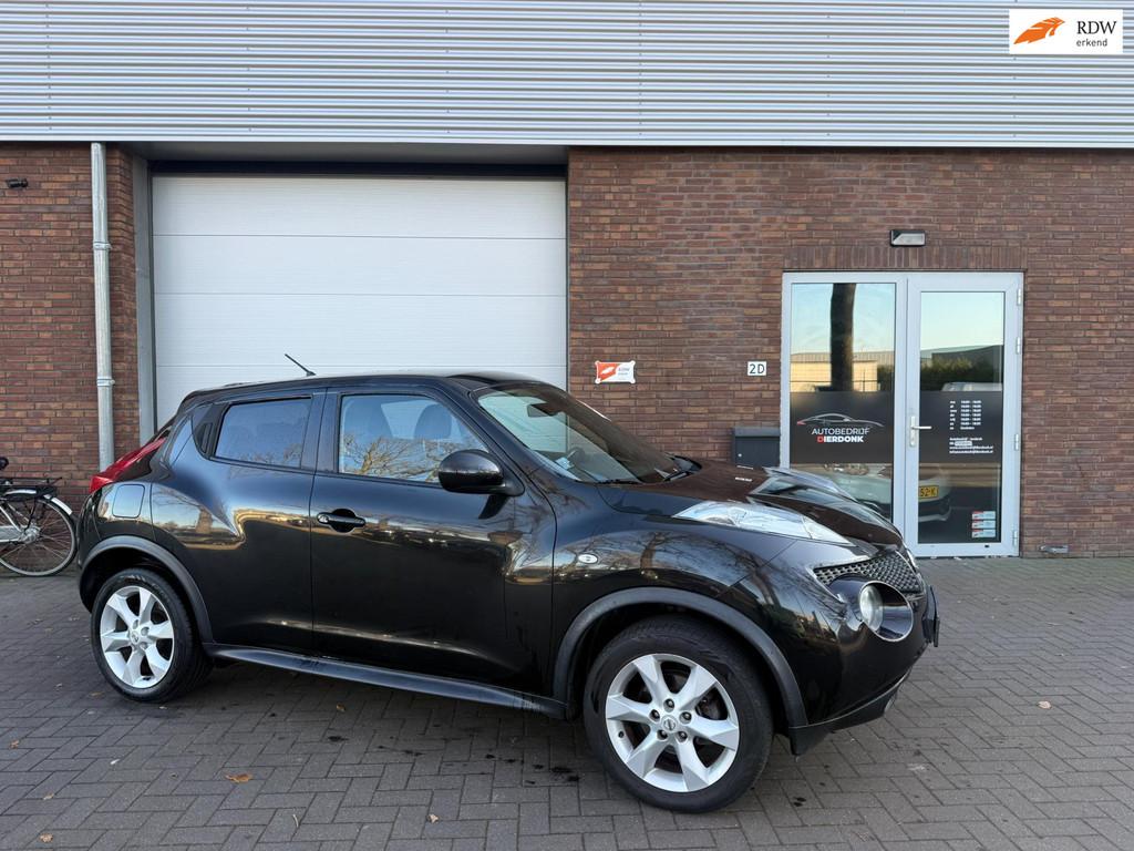 Nissan Juke 1.6 Acenta|NIEUWE APK|AUTOMAAT|AIRCO|LPG, Auto's, Nissan, Euro 5, Zwart, 4 cilinders, Zwart