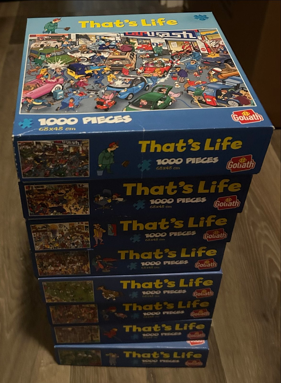 8 That's Life Puzzels - 1000 stukjes per puzzel, Hobby en Vrije tijd, Denksport en Puzzels, Ophalen, 500 t/m 1500 stukjes, Gebruikt