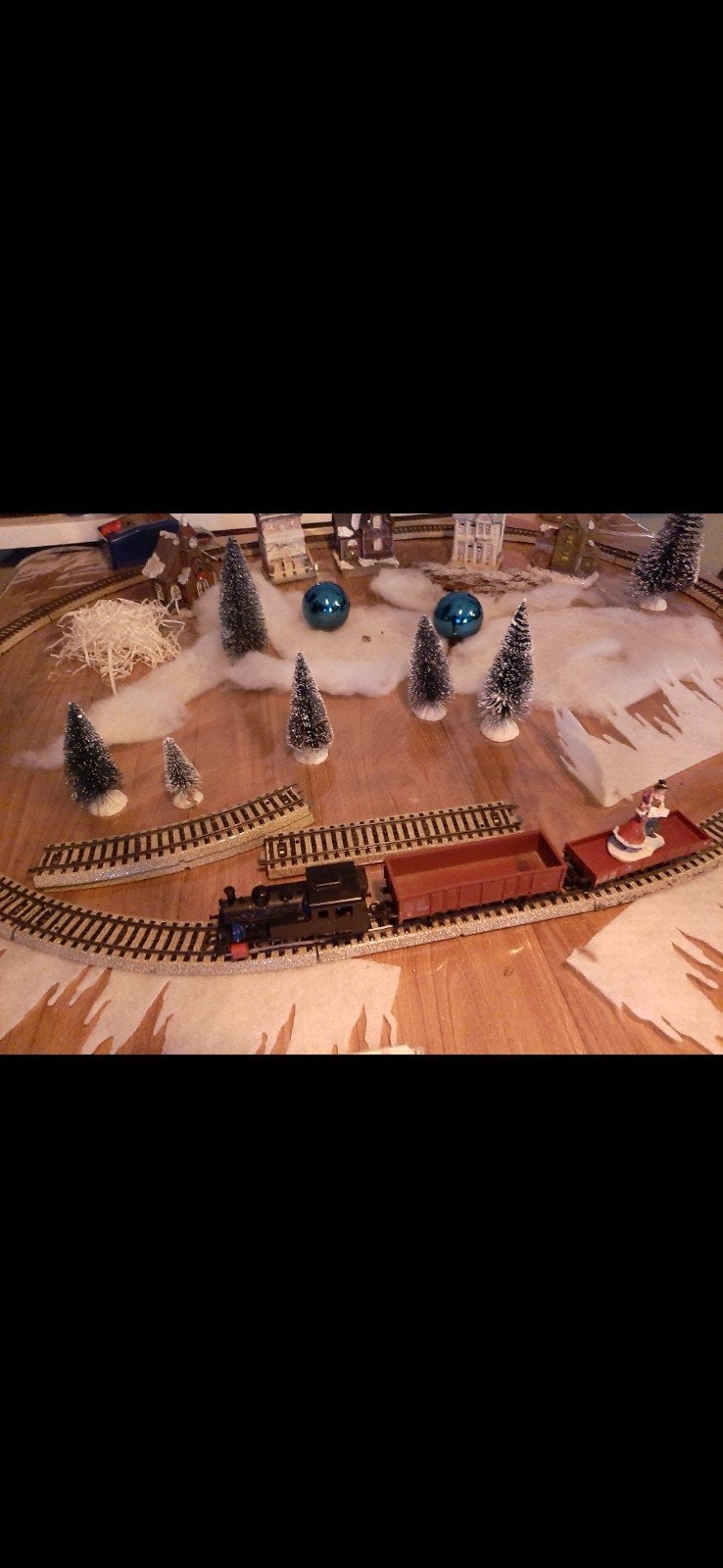 kersttrein, Wisselstroom, Rails, Ophalen of Verzenden, Zo goed als nieuw