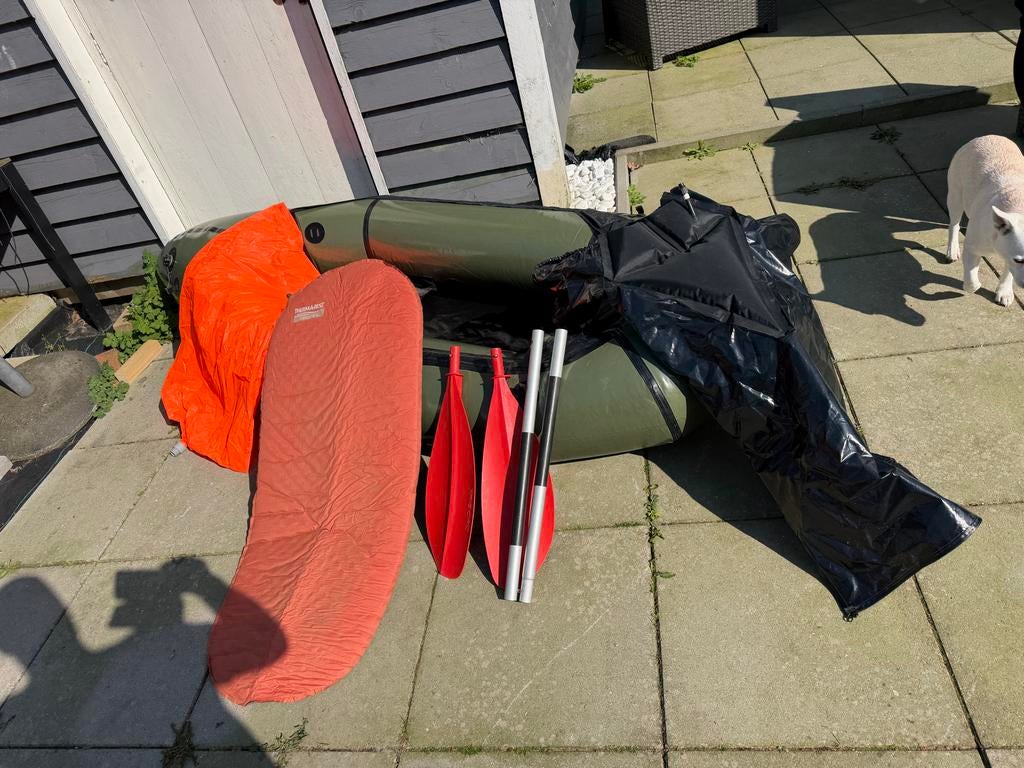 Alpacka Packraft Mule - Lichtgewicht en Robuust, Ophalen, Gebruikt, Eén persoon, Met peddels