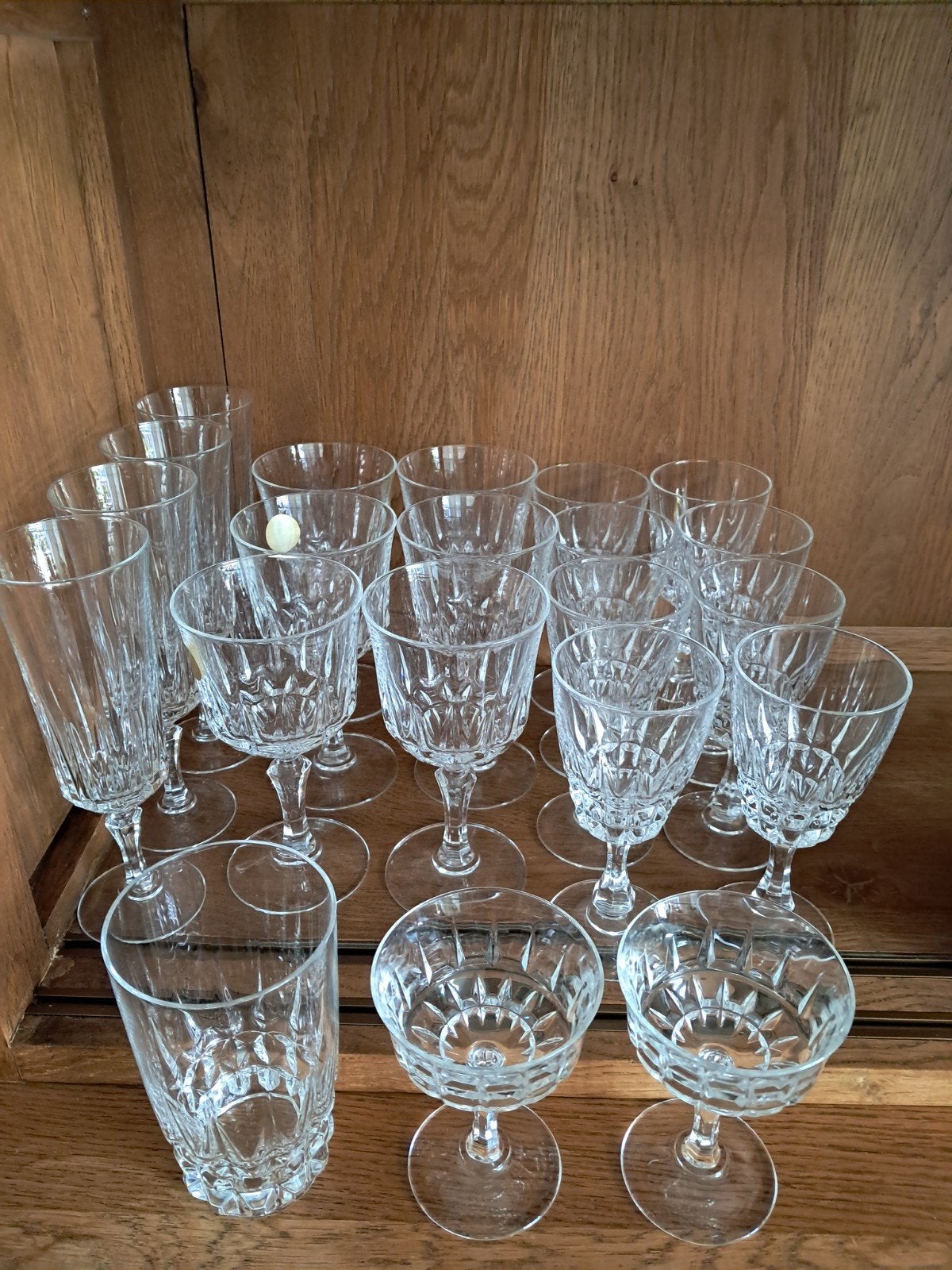 21-delig kristallen glasservies van Cristal d'Arques, Ophalen