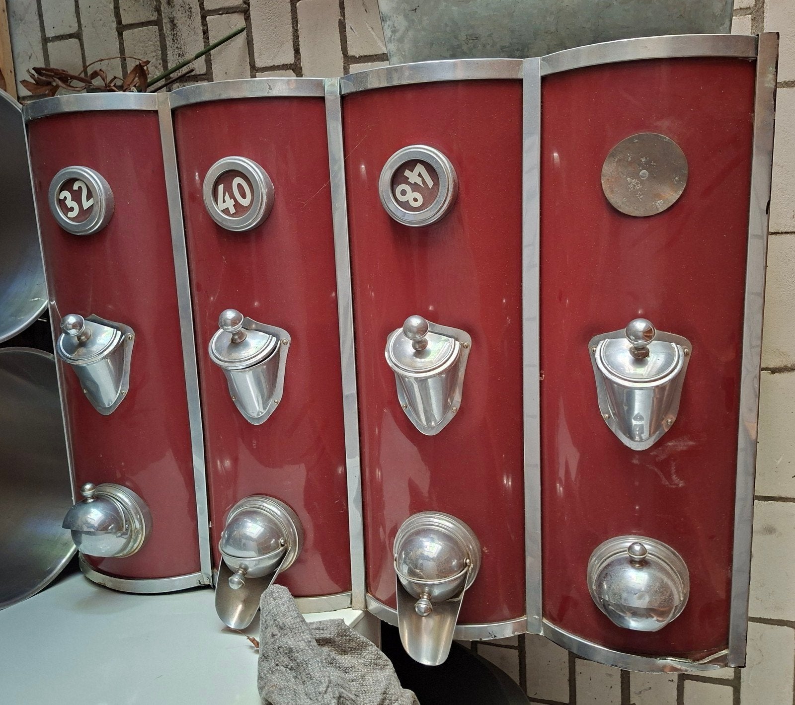 Antiek koffie Dispenser Station - Vintage Winkeldisplay, Ophalen
