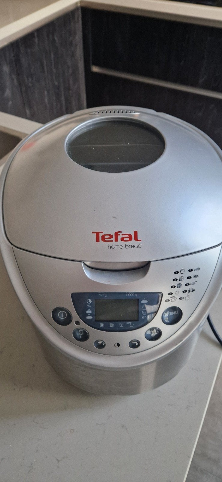 Tefal Home Bread Broodbakmachine - Zilver, Ophalen, Zo goed als nieuw, Met timer, Kijkvenster