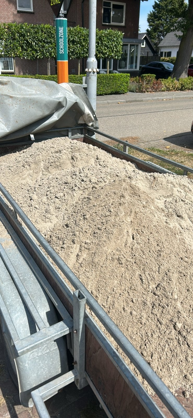 Gratis vulzand af te halen, Tuin en Terras, Zand, Ophalen of Verzenden, Gebruikt, Ophoogzand