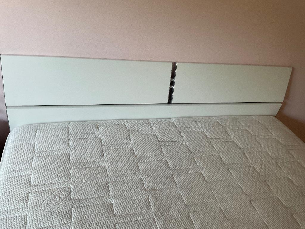 Bed, Ophalen, Eenpersoons, Wit, 140 cm