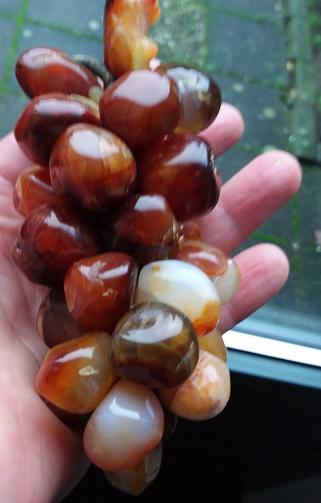 Oude prachtige druiven met Edelstenen., Ophalen of Verzenden