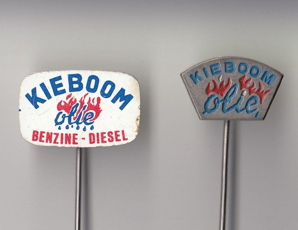 Kieboom Olie speldjes, Verzamelen, Gebruikt, Niet vindbaar, Niet vindbaar, Speldje of Pin