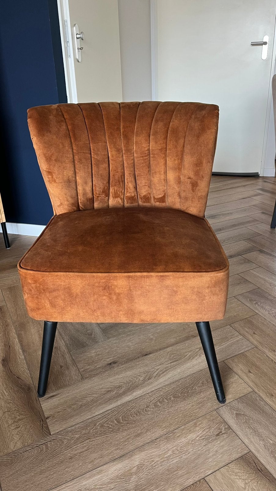 Fauteuil Pronto wonen cognac, Huis en Inrichting, Fauteuils, Ophalen, Zo goed als nieuw, 75 tot 100 cm, 50 tot 75 cm