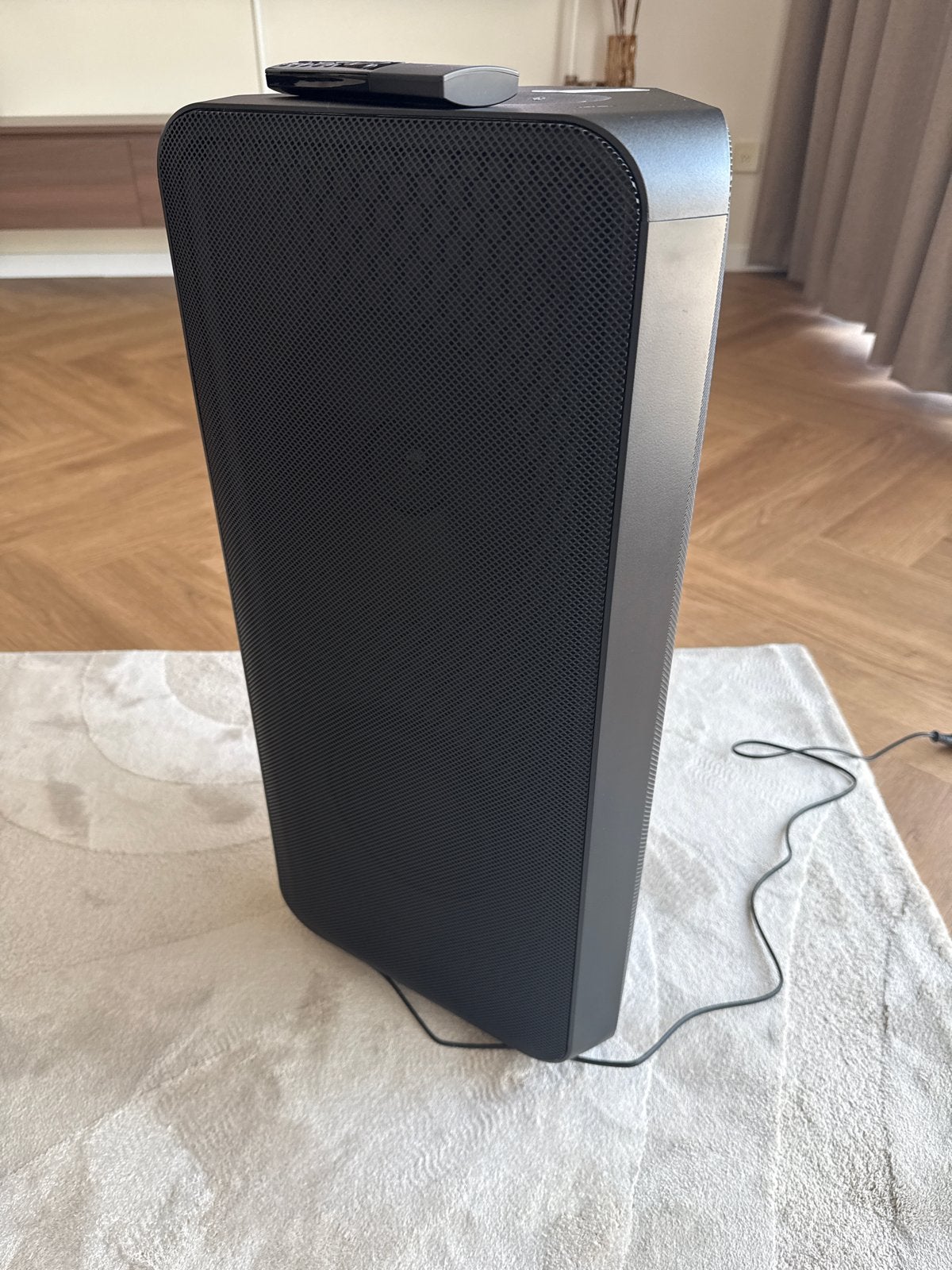 Z.G.A.N. Samsung Sound Tower MX-ST50B/XN Party Speaker, Party speaker, Ophalen of Verzenden, Zo goed als nieuw, Afstandsbediening