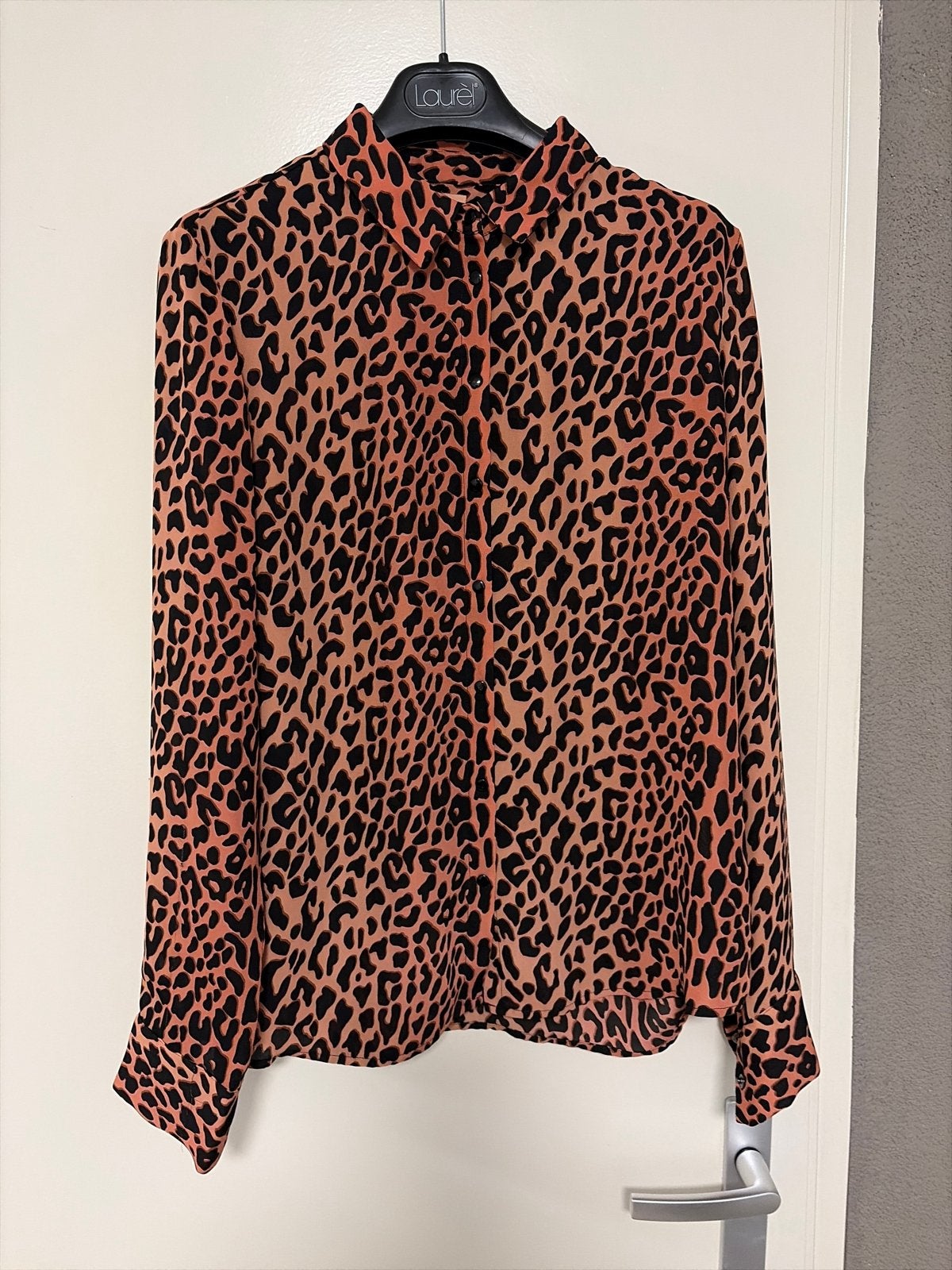 Scotch & Soda Maison Scotch Blouse Panterprint Maat S, Ophalen of Verzenden, Nieuw, Maat 36 (S), Oranje