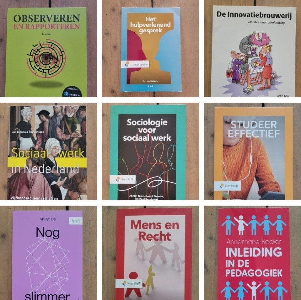 Studieboeken bundel Social Work, Boeken, Diverse auteurs, Zo goed als nieuw, Alpha, HBO