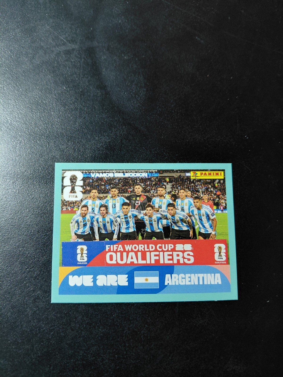 Argentinie teamfoto (messi/alvarez) panini wk 2026 sticker, Ophalen of Verzenden, Nieuw, Buitenlandse clubs, Poster, Plaatje of Sticker