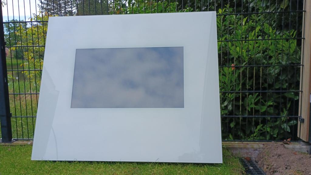 Ad Notam beeldscherm ingebouwd in frame met glas, Audio, Tv en Foto, Televisies, Ophalen, Gebruikt, 100 cm of meer, 50 Hz