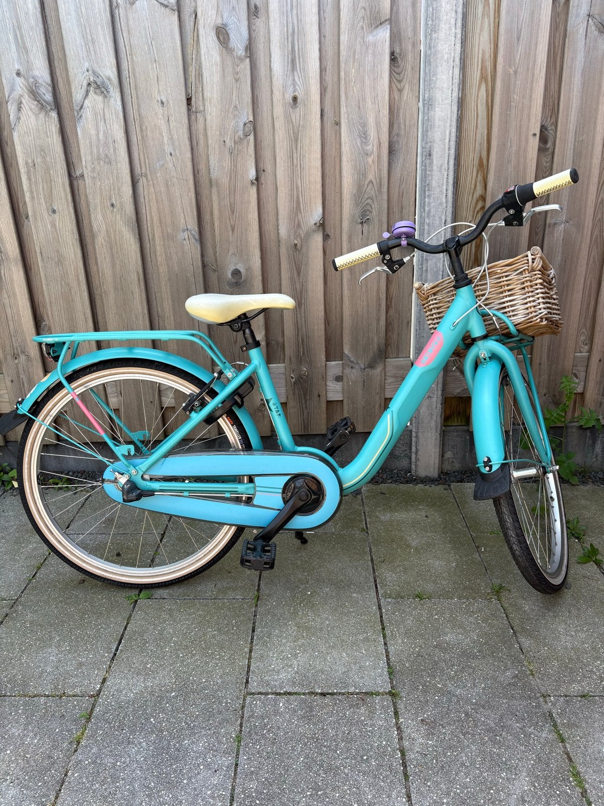 Batavus Star meisjesfiets- Turqoise- 24 inch 3 versnellingen, Fietsen en Brommers, Fietsen | Meisjes, Ophalen, Terugtraprem, Handrem