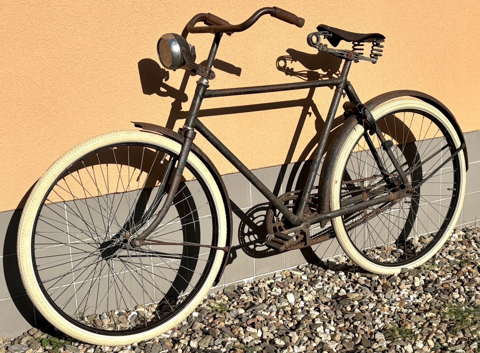 Antieke Engelse exportfiets 1932, 55 tot 59 cm, Ophalen, Terugtraprem, Jaren '20 of ouder