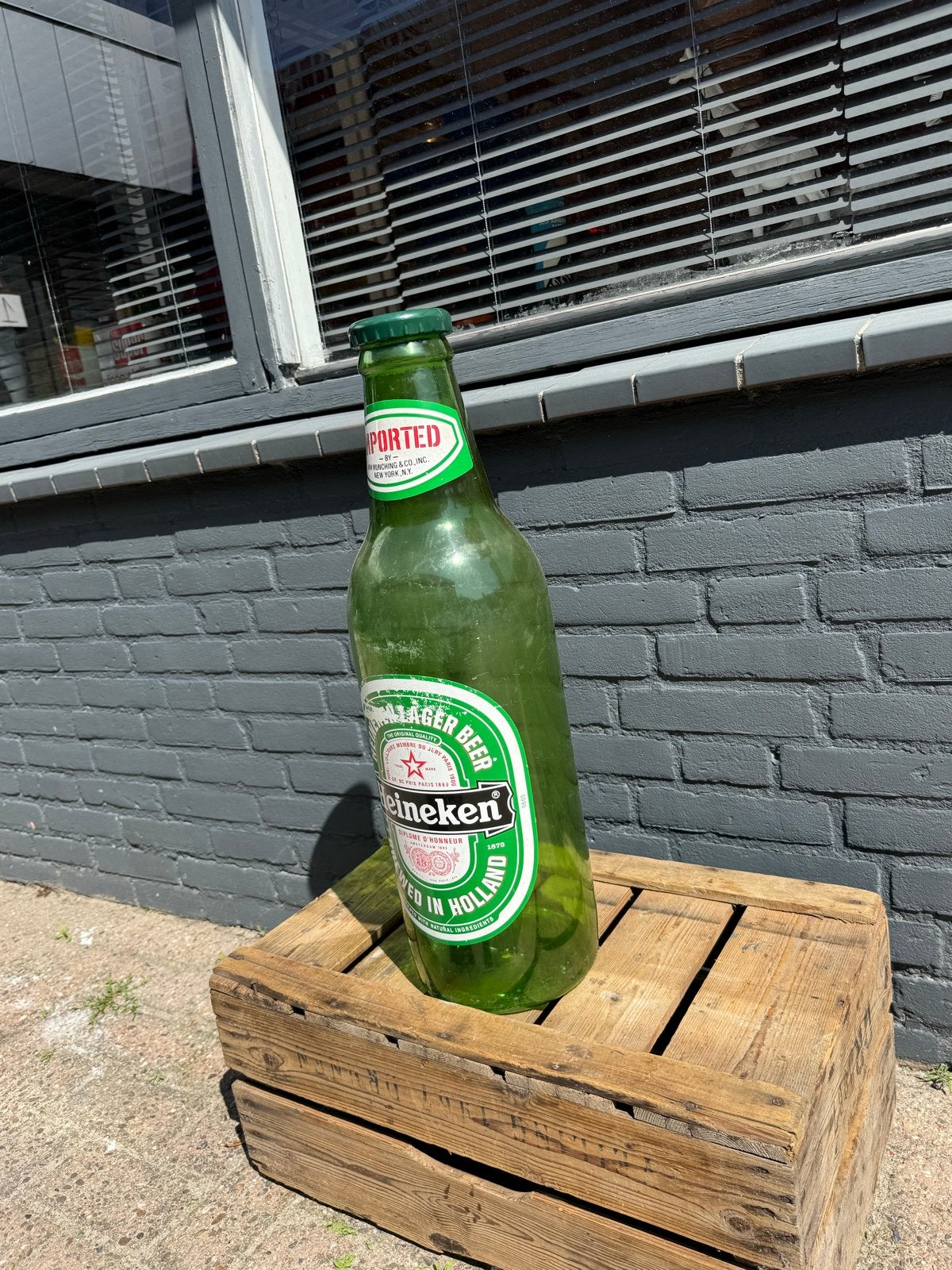 Grote Heineken Bierfles Decoratie - Uniek Item, Gebruikt, ., Ophalen of Verzenden, .