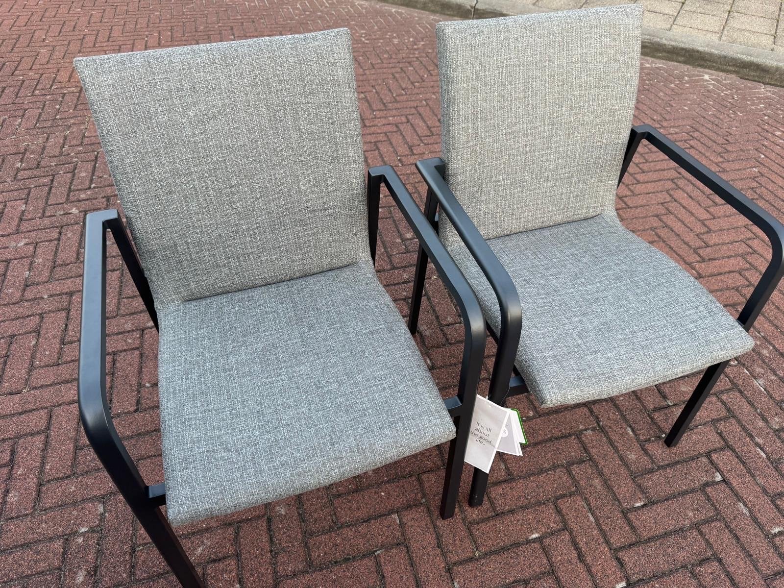 Suns Anzio dining stoel MRG | antraciet, Ophalen, Zo goed als nieuw, Aluminium