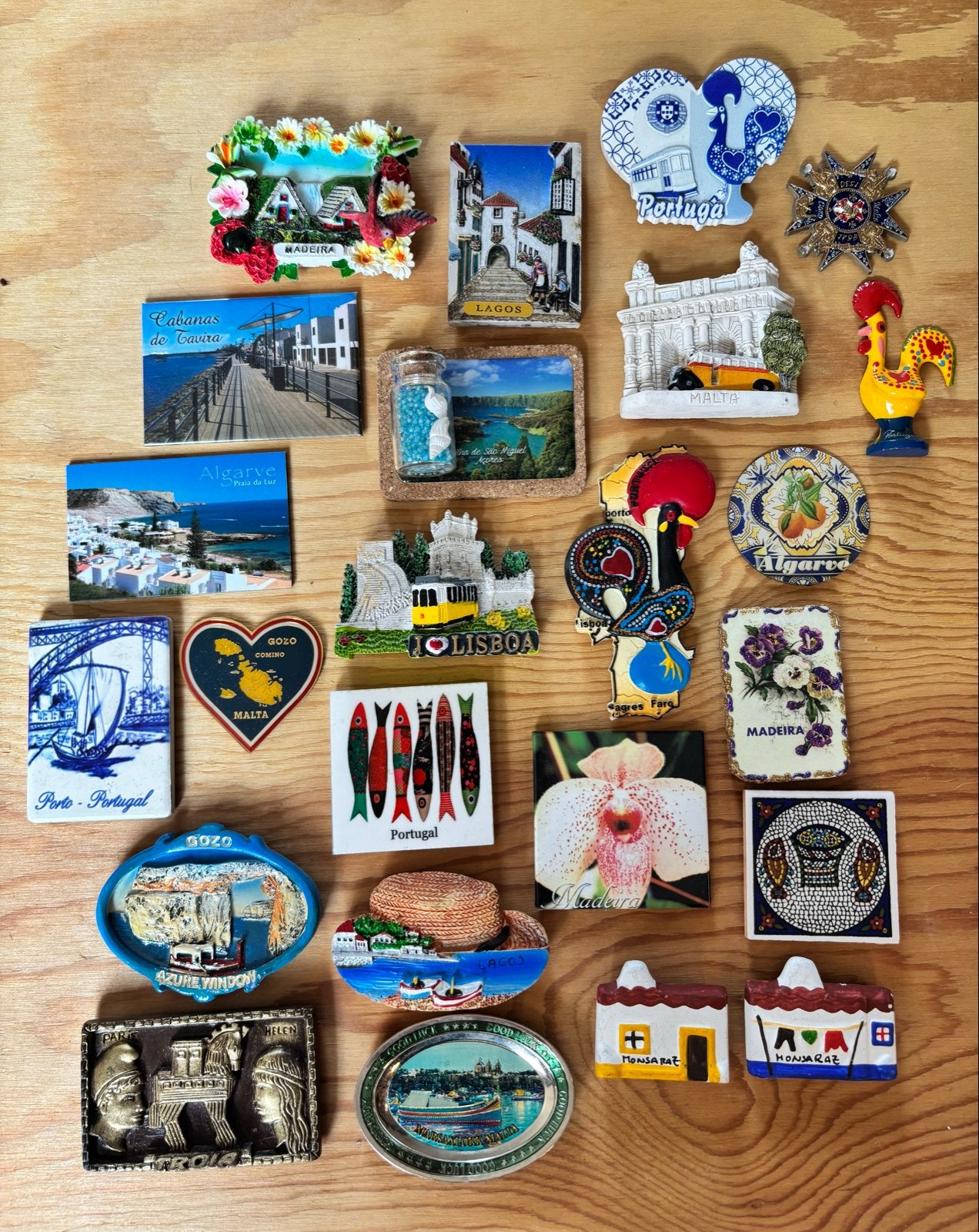 Koelkastmagneten uit Portugal, Malta, en madeira ., Ophalen of Verzenden, Zo goed als nieuw