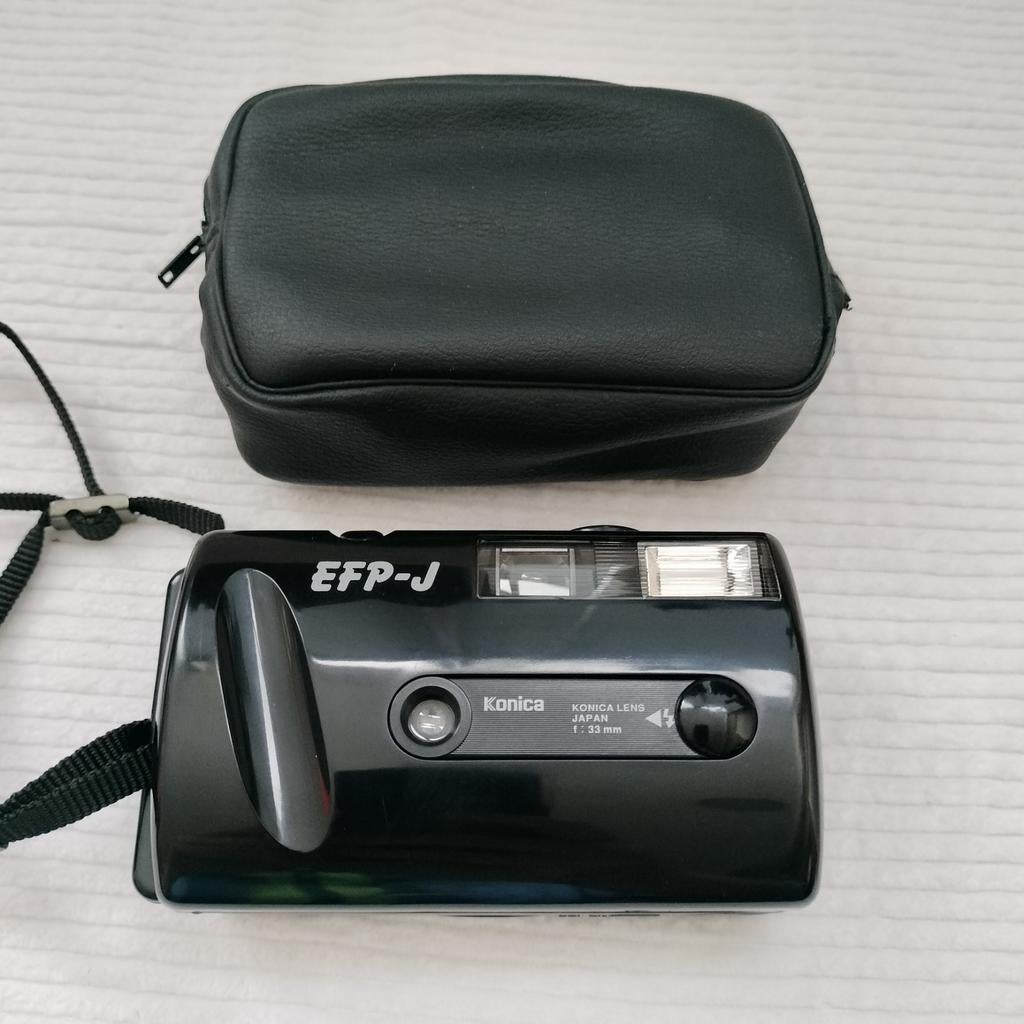 Konica EFP-J lens 33mm analoge camera, Ophalen of Verzenden, Zo goed als nieuw, Compact, Konica