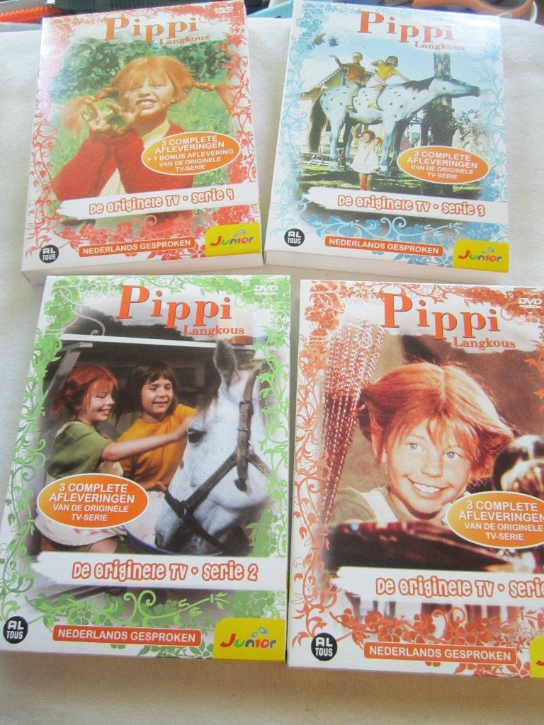 38.  Pippi Langkous, de originele tv-serie, per stuk 10 euro, Verzamelen, Ophalen, Zo goed als nieuw
