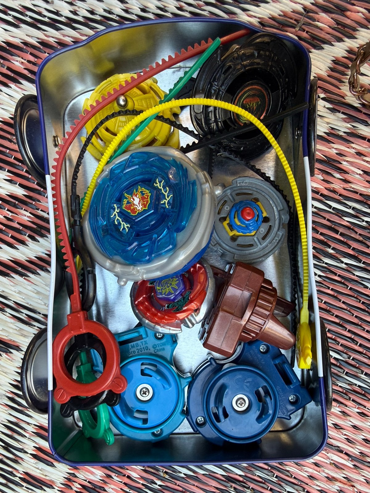 Beyblade Burst Set met Launchers en Beyblades, Ophalen of Verzenden, Zo goed als nieuw, Jongen of Meisje