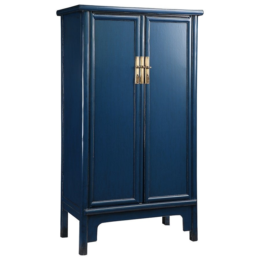 Aanbieding !!! Chinese kast - Oosterse kast - Blauw, Ophalen of Verzenden