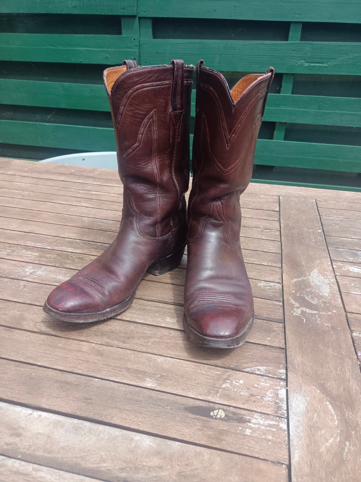 Lucchese Vintage Cowboylaarzen, Kleding | Heren, Schoenen, Ophalen, Bruin, Boots, Gedragen