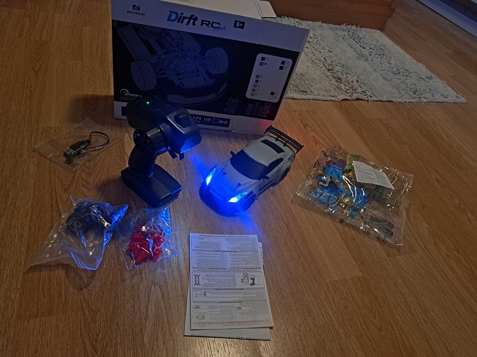 GTR Drift RC Auto men gratis zakje kikker flippers, Elektro, Schaal 1:14, Ophalen of Verzenden, Zo goed als nieuw