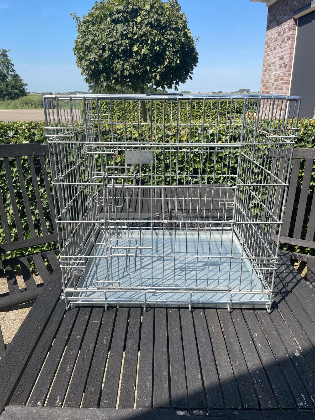 Extra stevige metalen hondenbench bench sterk, Ophalen of Verzenden, Zo goed als nieuw