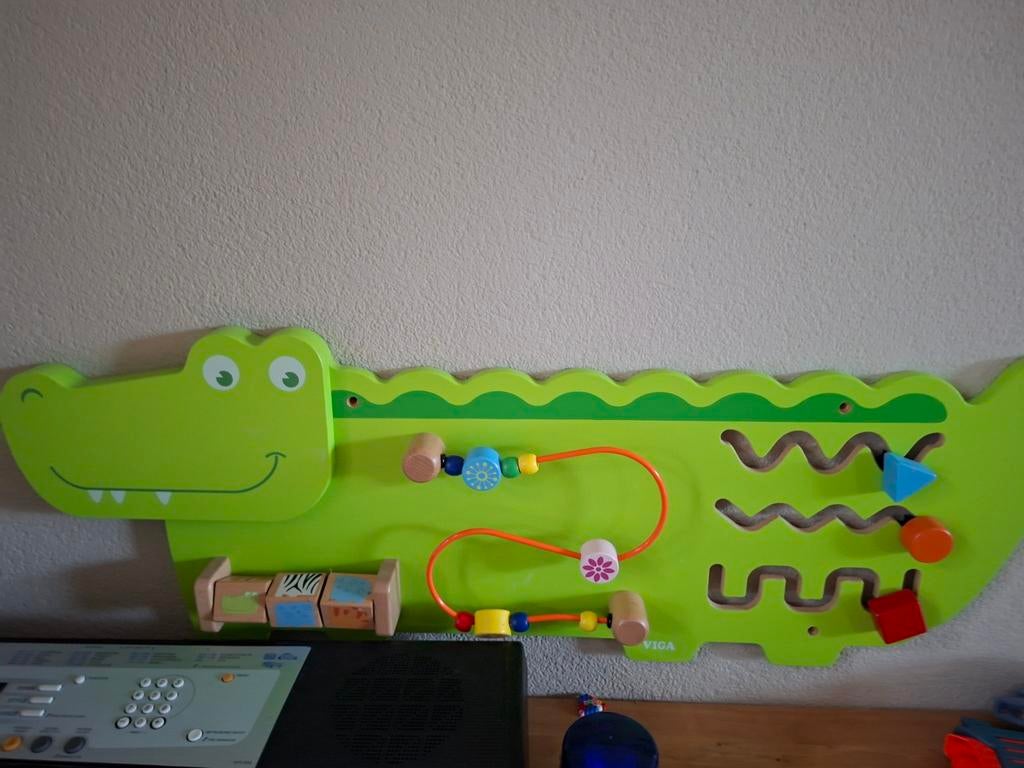 Vrolijke Krokodil Activiteitenbord voor Baby's en Peuters, Ophalen of Verzenden, Zo goed als nieuw, Overige typen
