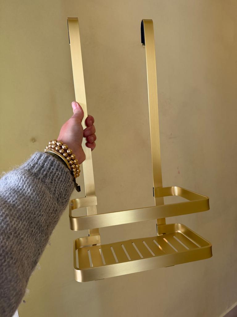 Gouden Douche Rekje - Handig en Stijlvol, Minder dan 50 cm, Overige typen, Ophalen of Verzenden, Zo goed als nieuw