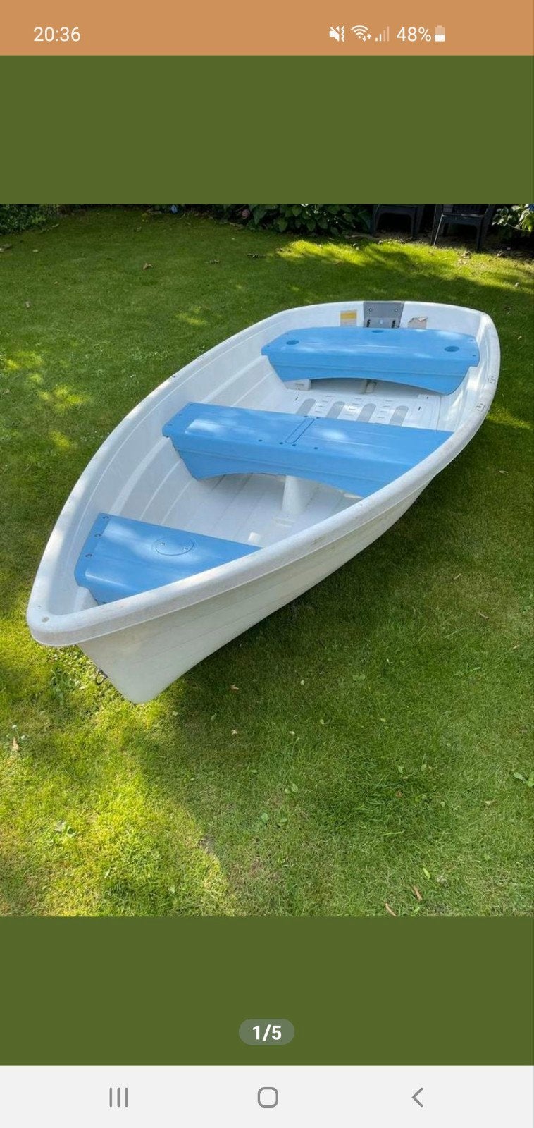 Bootje met elektromotor en aanhanger - direct varen!, Ophalen, Met trailer, Zo goed als nieuw, Overige merken