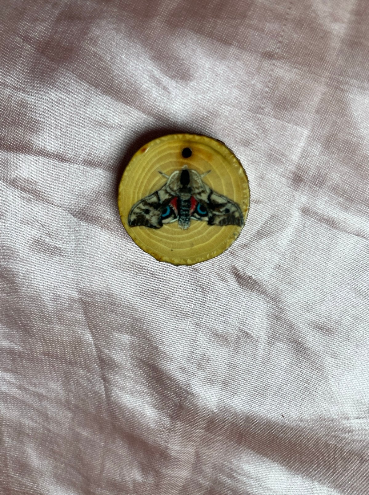 Handgemaakte Houten Mot / Nachtvlinder Hanger, Ophalen of Verzenden, Nieuw, Bruin, Overige materialen