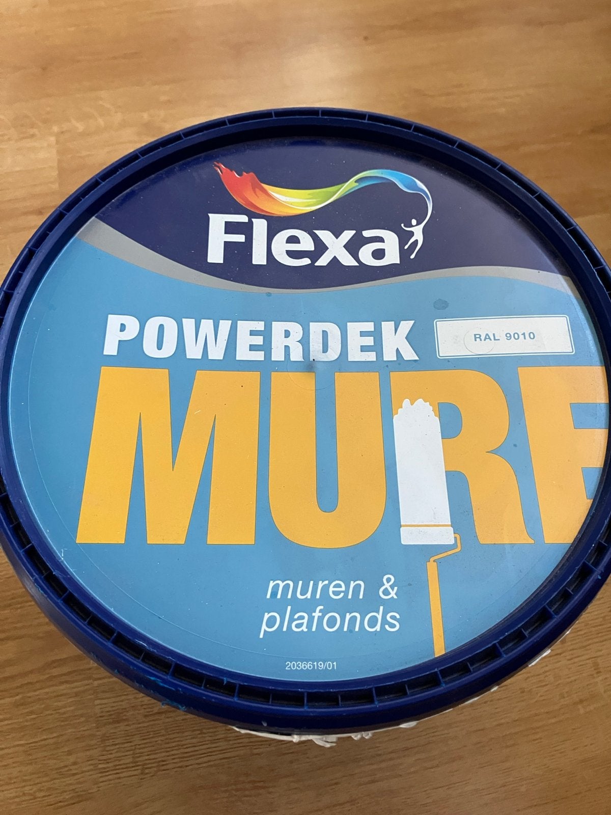 Flexa Muur verf Latex Wit RAL 9010 - 1,5 Liter Muurverf, Ophalen, Gebruikt, Overige typen