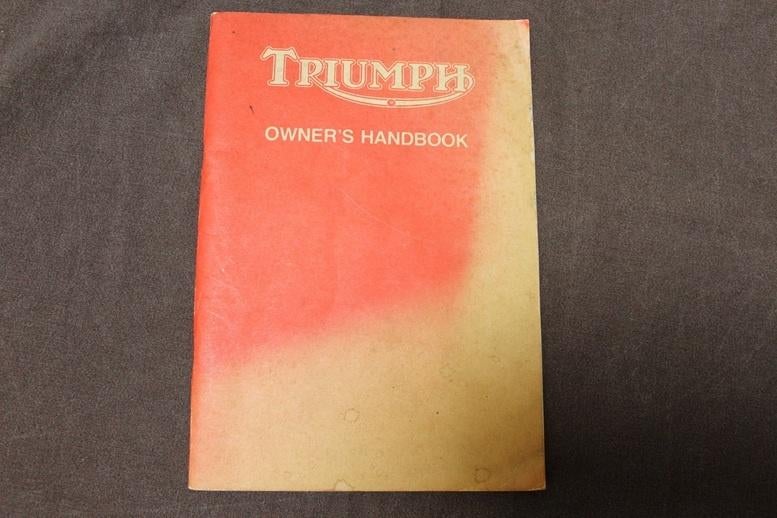 Triumph Bonneville 750 Tiger 750 motorcycle owner's handbook, Ophalen of Verzenden, Triumph