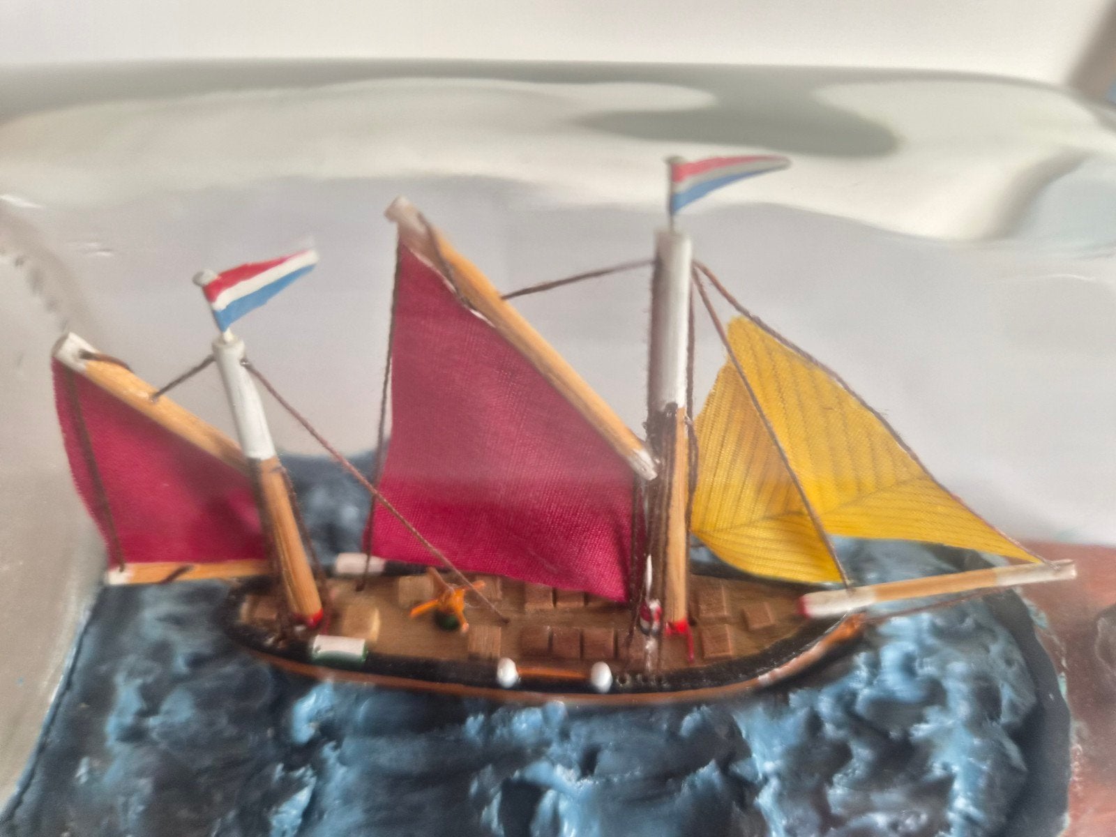 Katwijkse logger in fles, Ophalen