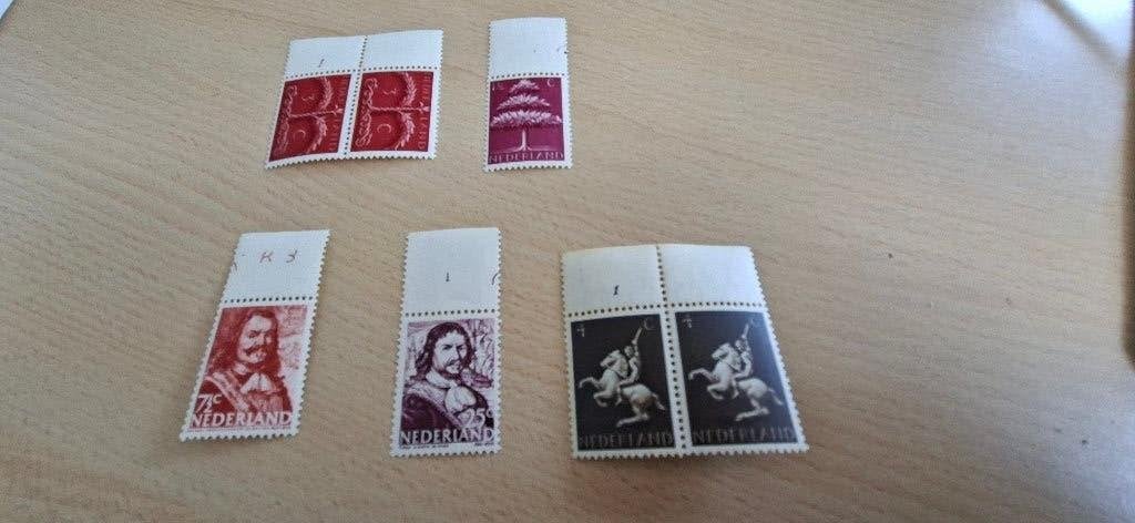 Postzegels met etsing of plaatnummers, Ophalen, Na 1940, Postfris