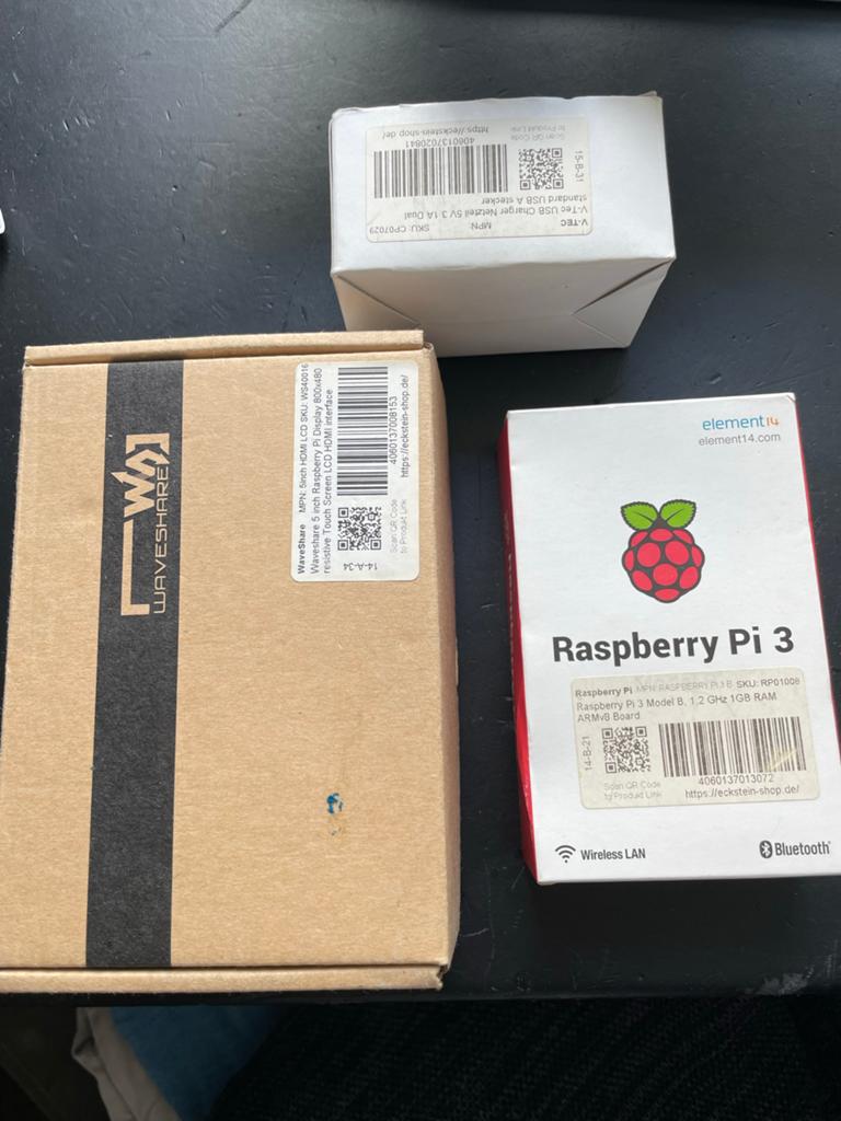 Raspberry Pi 3 Model B met Waveshare 5 inch HDMI LCD, Ophalen, Nieuw