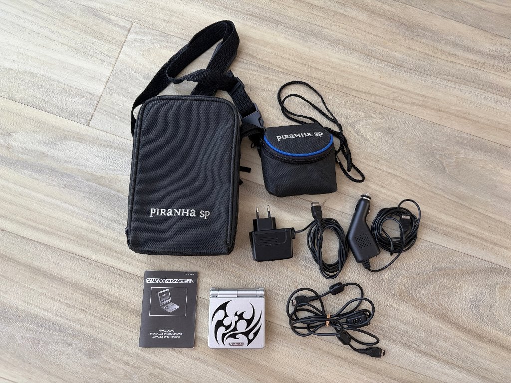 Gameboy Advance SP - incl accessoires (goede staat), Ophalen of Verzenden, Gebruikt, Game Boy Advance SP, Met beschermhoes of tas