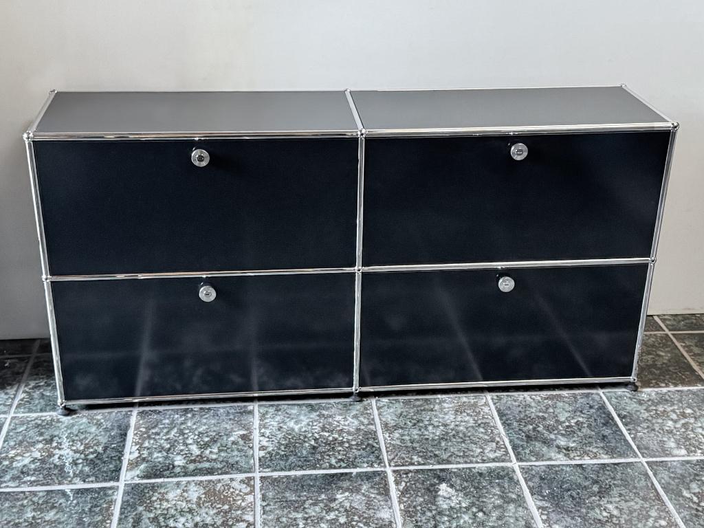 USM Haller dressoir graphite black soft close ZGAN, Zwitsers design, 150 tot 200 cm, Ophalen of Verzenden, Zo goed als nieuw