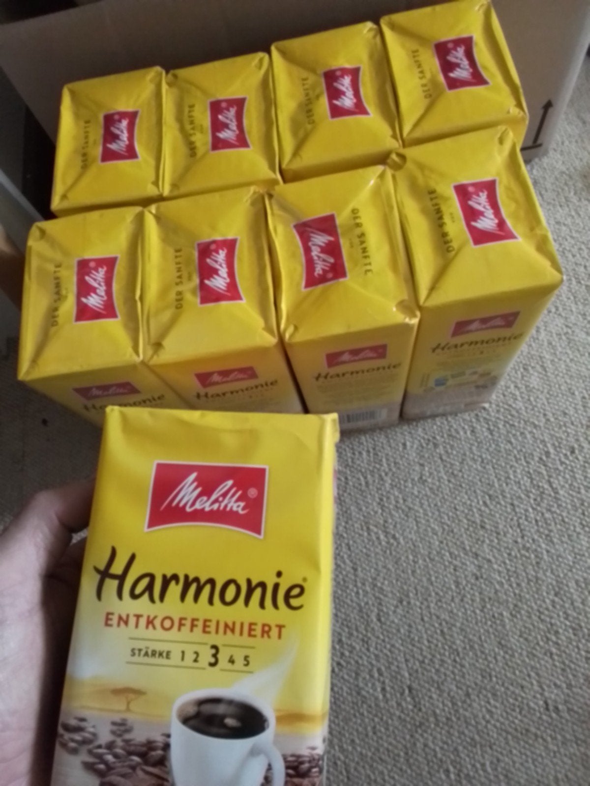 koffie zonder cafeïne, Ophalen