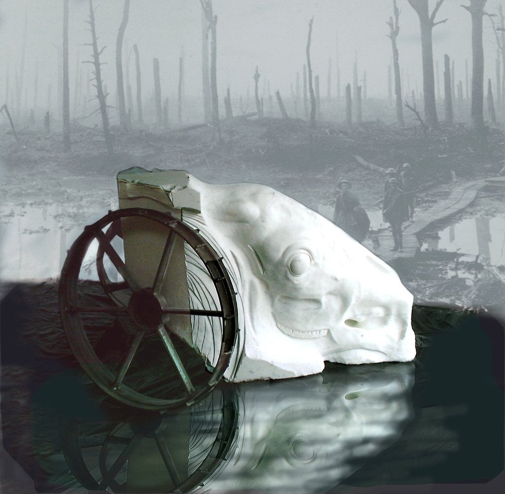 Uniek sculptuur : La Grande Guerre ofwel de Grote Oorlog, Antiek en Kunst, Kunst | Beelden en Houtsnijwerken, Overige onderwerpen
