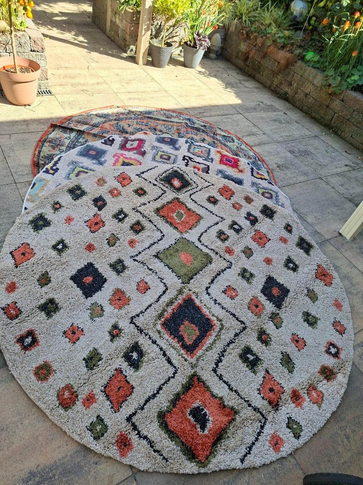 vloerkleed rond, Ophalen, Rond
