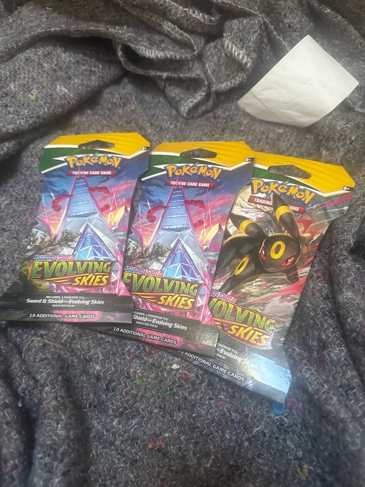 3x Pokémon Evolving Skies Booster Packs, Ophalen of Verzenden, Nieuw, Booster
