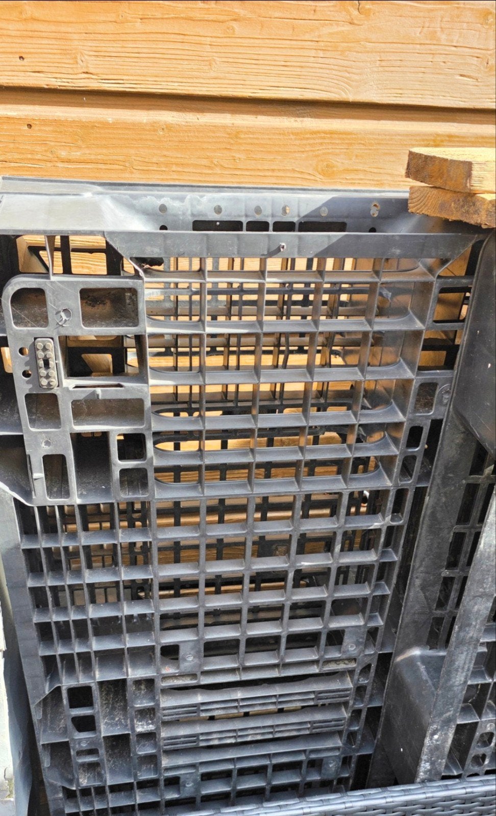 8 gebruikte kunststof pallets (5 heel, 3 half), Ophalen, Gebruikt, 100 cm of meer, 60 cm of meer