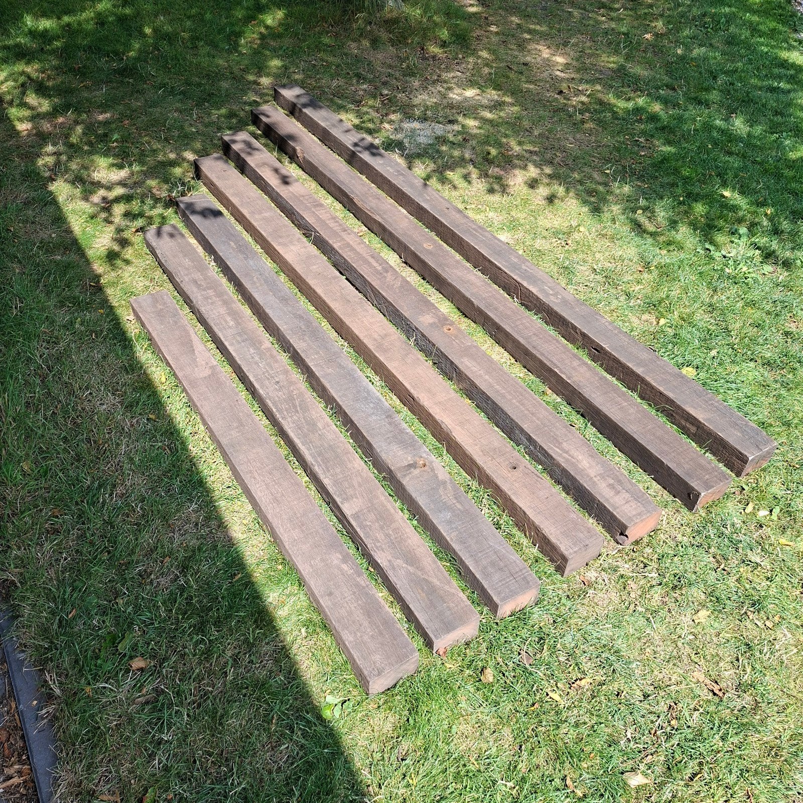 Azobe balken, Tuin en Terras, Palen, Balken en Planken, Ophalen, Gebruikt, Hardhout, 250 cm of meer