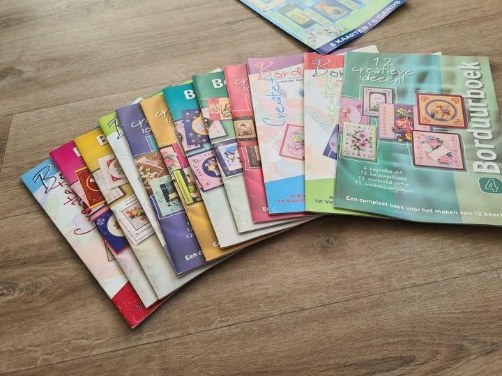 Borduurboeken, Verzenden, Zo goed als nieuw, Overige thema's, Overige typen